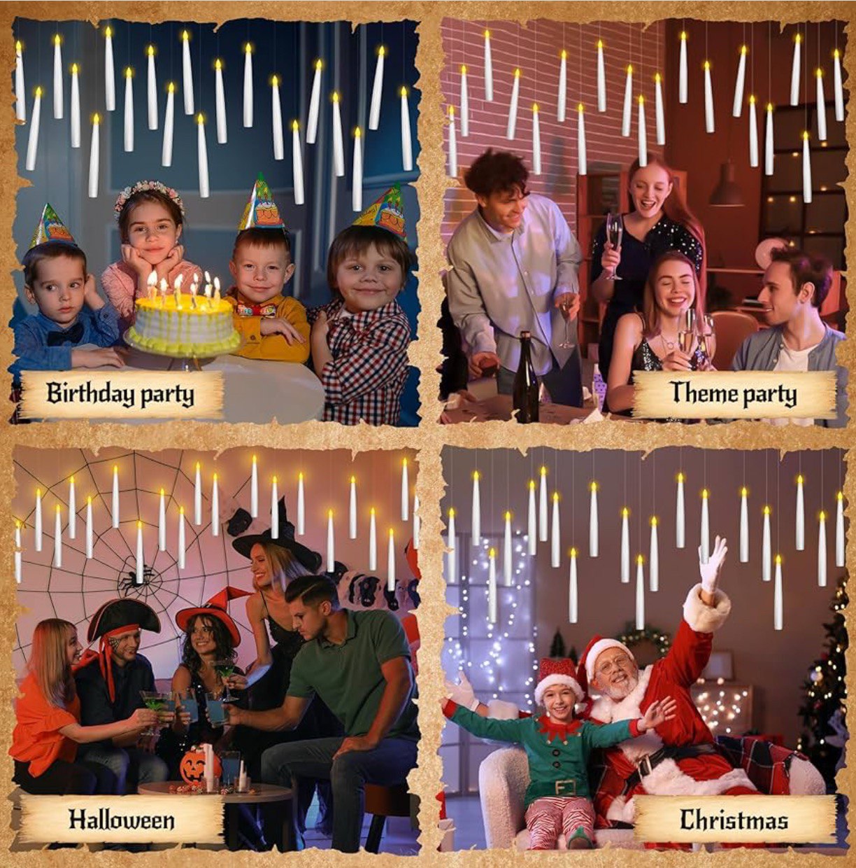 Scarelight™ Candles With Magic Wand Remote
