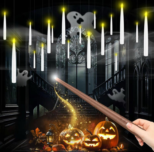 Scarelight™ Candles With Magic Wand Remote